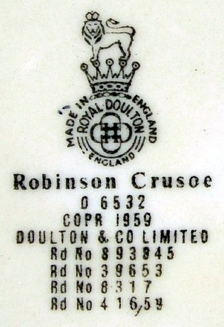 Royal Doulton Robinson Crusoe Character Jug D6532