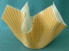 Chance Glass Cordon Handkerchief Vase in Gold
