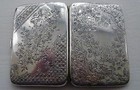 ENGRAVED SILVER WALLET WITH PIG SKIN INTERIOR