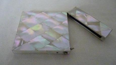 MOTHER OF PEARL CARD CASE