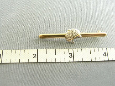 DIAMOND JOCKEY CAP BROOCH BY THEO FENNELL