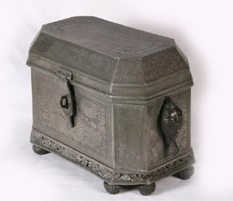 Early 19th Century Chinese Pewter Tea Caddy