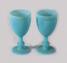 A Matching Pair Of 19th Century Opaline Goblets