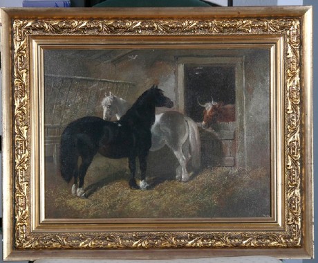 Stable Interior by Henry Charles Woollett