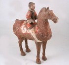 A rare Chinese Han Dynasty painted Tomb pottery horse 