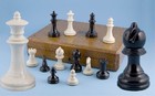 Interesting late 19th century Ceramic Staunton pattern Chess Set 