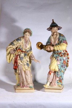 A pair of 20th century Samson Chinese figures