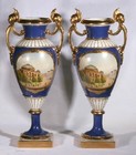 A beautiful pair early 20th century Russian urns