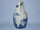 Japanese blue and white porcelain flower basket