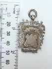 ANTIQUE SILVER FOB MEDAL for POCKET WATCH ALBERT CHAIN 