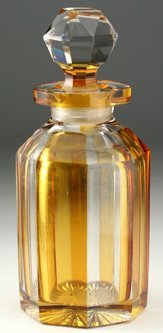 FLASHED AMBER SCENT PERFUME BOTTLE