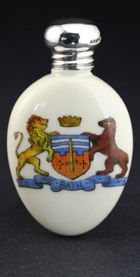 CRESTED PROB. GOSS CITY OF BATH SCENT PERFUME BOTTLE