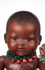 ARMAND MARSEILLE 351 14K BLACK BABY BISQUE HEAD DOLL