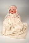 HB 500 / 04  BABY PORCELAIN BISQUE HEAD DOLL