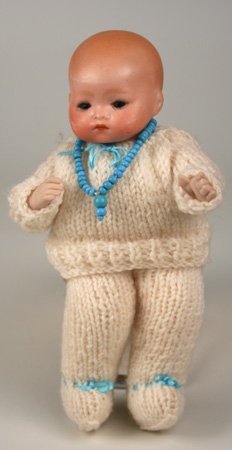 ARMAND MARSEILLE SMALL BABY PORCELAIN BISQUE HEAD DOLL