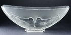 ART DECO VERLYS FROSTED DOVES GLASS BOWL