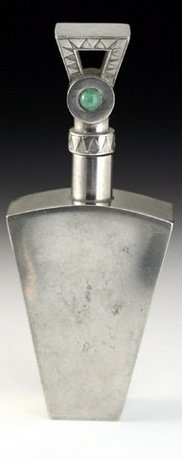 ARTS & CRAFTS PEWTER SCENT PERFUME BOTTLE