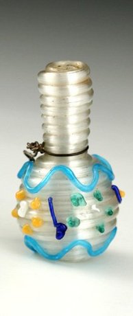 MINIATURE VENETIAN GLASS SCENT PERFUME BOTTLE #1