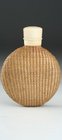 FRENCH BASKET WEAVE SCENT PERFUME BOTTLE IVORY TO