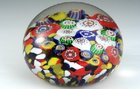 PROBABLY BOHEMIAN MILLEFIORI PAPERWEIGHT