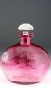 MOSER ENGRAVED CRANBERRY SCENT PERFUME BOTTLE #2