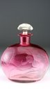 MOSER ENGRAVED CRANBERRY SCENT PERFUME BOTTLE #1