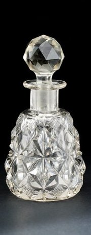 CUT CRYSTAL SCENT PERFUME BOTTLE