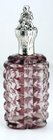 FRENCH AMETHYST SCENT PERFUME BOTTLE, FIGURED TOP