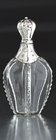 DUTCH CRYSTAL SCENT PERFUME BOTTLE w/ SILVER TOP