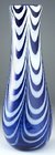 NAILSEA TYPE BLUE CLUB VASE WITH WHITE LOOP DECORATION