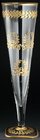 TALL EMPIRE STYLE GILDED GLASS VASE