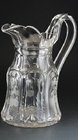 CRYSTAL JUG PITCHER ENGRAVED WITH ANIMALS