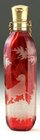 FLASHED RUBY SCENT PERFUME BOTTLE ENGRAVED WITH HOUND & TREES