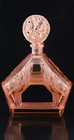 RARE HEINRICH HOFFMANN ART DECO PINK GLASS FIGURAL SCENT PERFUME BOTTLE