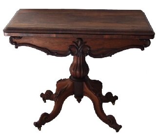 Victorian rosewood card table