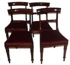 4 Regency Dining Chairs