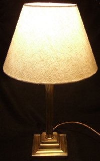 Circa 1900 Corinthium column brass lamp