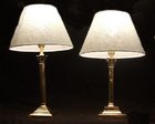 Near Matching Pair of Antique Table Lamps