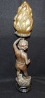 Circa 1900 French Spelter Figural lamp