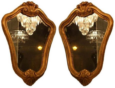 Pair of Antique Gilt Mirrors
