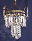 beautiful 2 tier Albert style antique chandelier