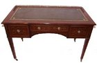 J A S  Shoolbred and Co  inlaid desk
