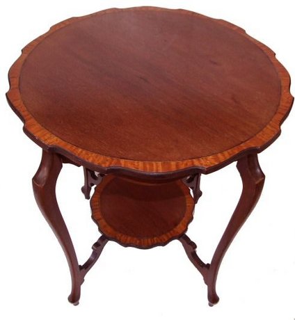 Edwardian inlaid occasional table