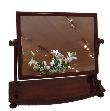 Gillows style mahogany Regency dressing table mirror