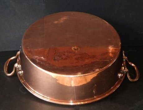 Victorian copper preserve pan
