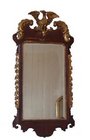 Large Chippendale Period Revival mahogany wall mirror