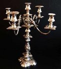Edwardian silver plated candelabra