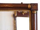 Small Regency Rosewood and marquetry overmantle mirror