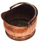 Georgian copper coal bin