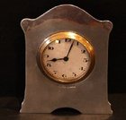 Silver antique travel clock by SWG&Co